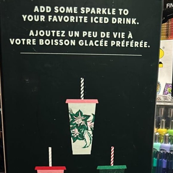 Starbucks Holiday Glitter Cold Cups set of 5 2022 - BRAND NEW - Picture 3 of 4